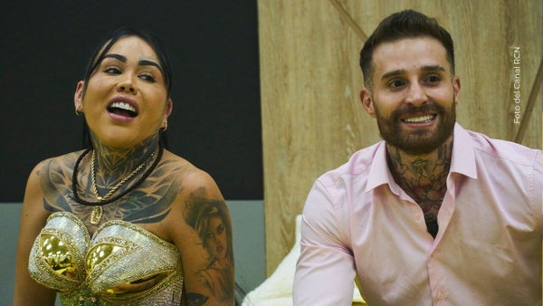 Yina Calderón y Mateo Varela protagonizaron romántico beso en La casa de los famosos Colombia