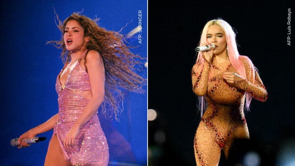 Shakira reveló cómo está su relación con Karol G en su concierto en Bogotá