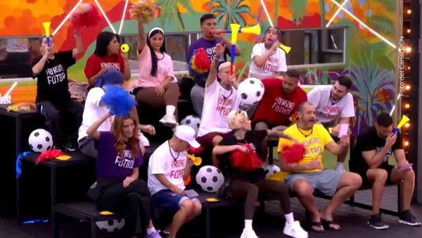 Participantes eufóricos tras saber que podían ver el partido de Colombia en La casa de los famosos Participantes eufóricos tras saber que podían ver el partido de Colombia en La casa de los famosos