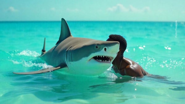 Video viral: tiburón tigre por poco y le quita la cabeza a hombre que buceaba Video viral: tiburón tigre por poco y le quita la cabeza a hombre que buceaba