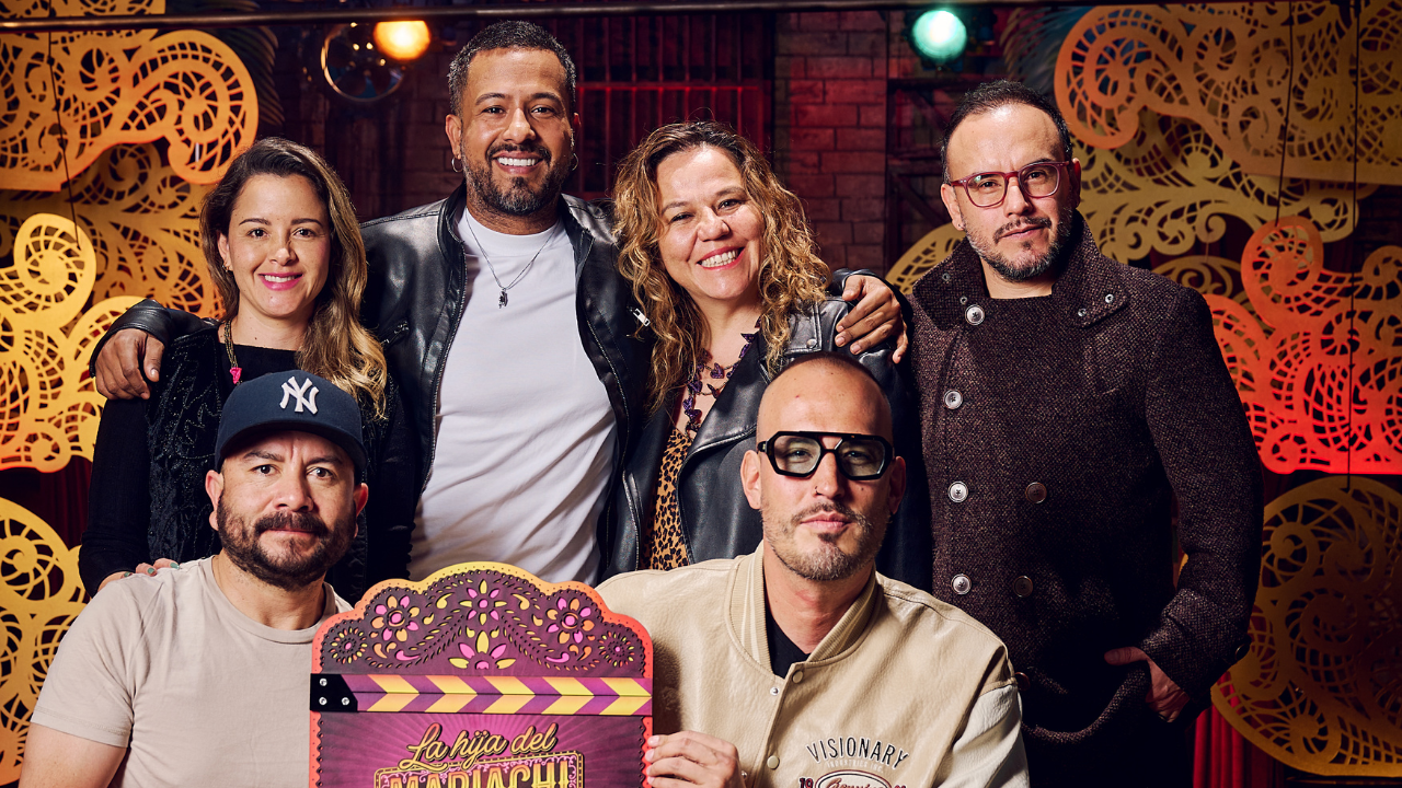 Directores Juan Carlos Mazo y Lucho Sierra en el rodaje de La Hija del Mariachi