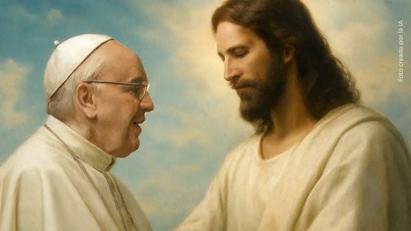 La IA recrea emotivo encuentro entre el Papa Francisco y Jesucristo | VIDEO La IA recrea emotivo encuentro entre el Papa Francisco y Jesucristo | VIDEO