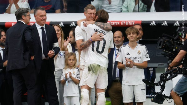 Video de la emotiva despedida de Modrić, Ancelotti y Lucas Vázquez del Real Madrid