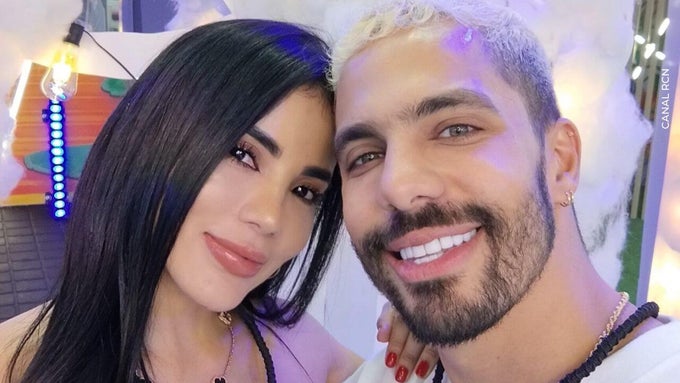 Karina y Altafulla en La casa de los famosos Colombia