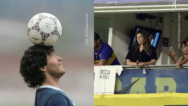 Hija de Maradona se conmueve con video colombiano que le recordó al Diez de Argentina Hija de Maradona se conmueve con video colombiano que le recordó al Diez de Argentina