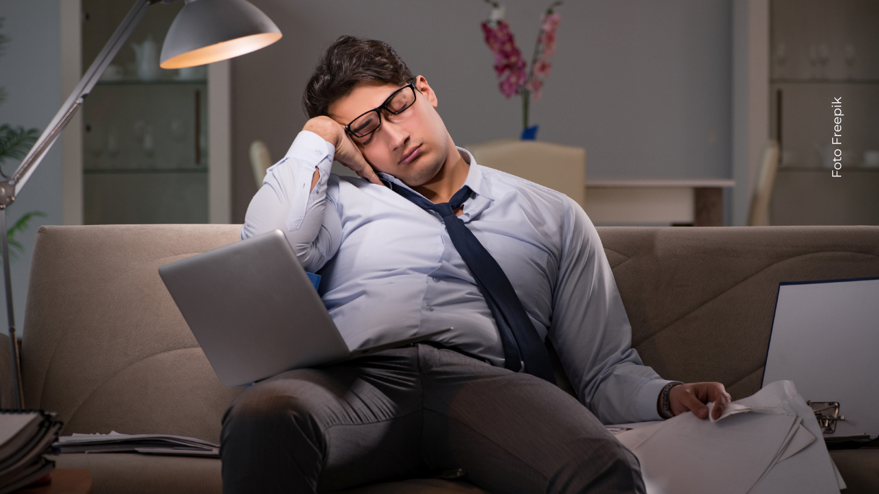 Hombre cansado