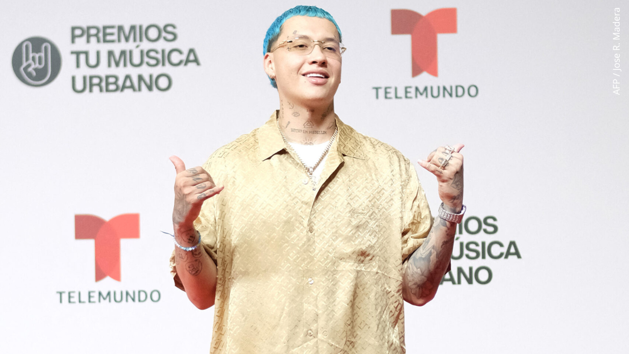 Blessd asiste a Premios Tu Música Urbano.