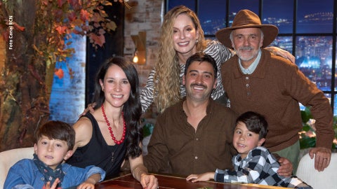 Variel Sánchez, Claudia Bahamón, Estefanía Godoy y Julio Sánchez Cóccaro