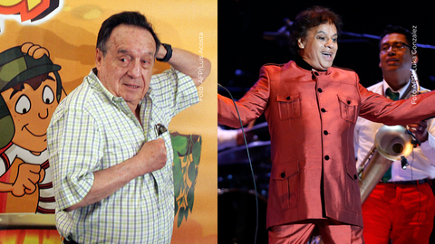 Una ovación, una canción y dos corazones gigantes: Juan Gabriel y Chespirito compartieron un momento eterno.