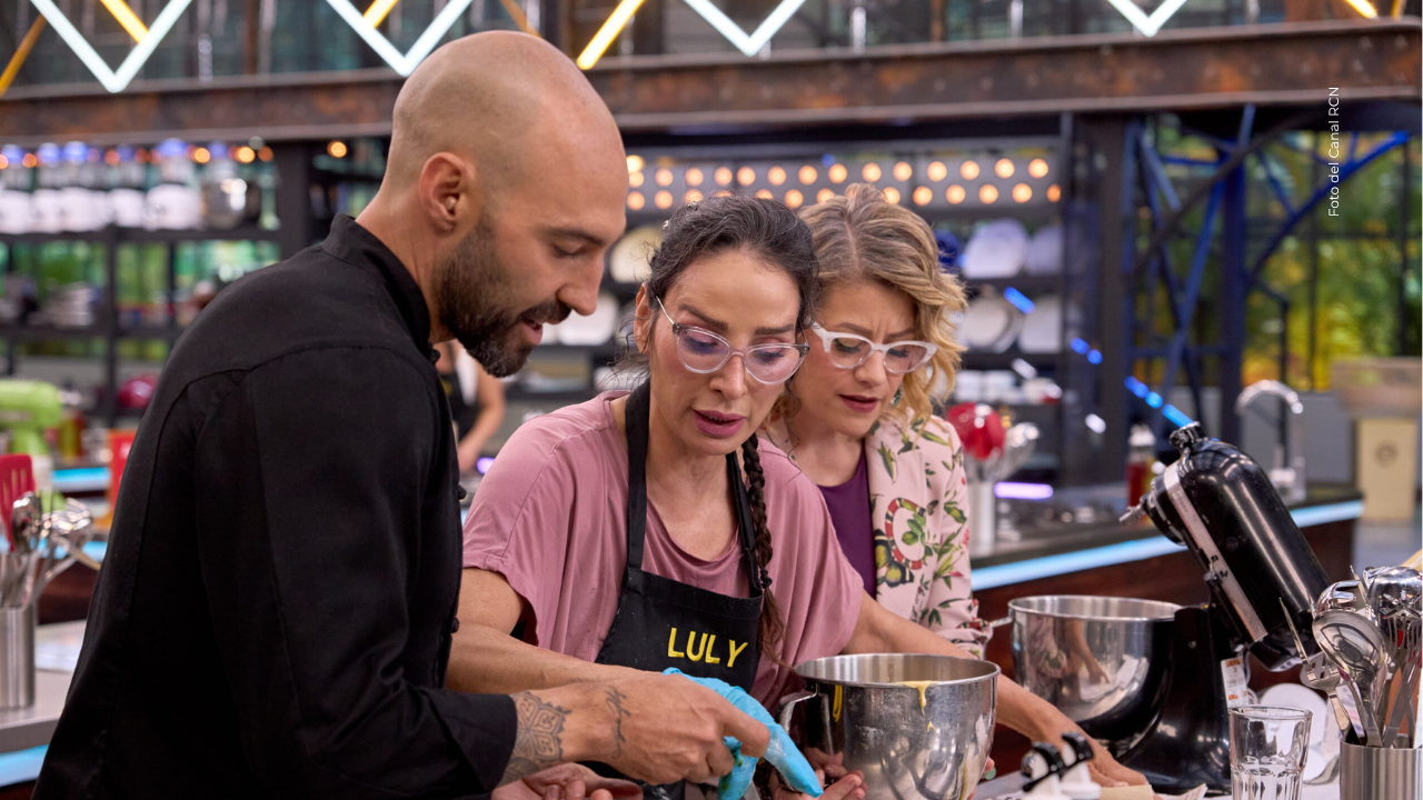 Luly Bossa, Belén Alonso y Leo Morán en MasterChef Celebrity Luly Bossa, Belén Alonso y Leo Morán en MasterChef Celebrity