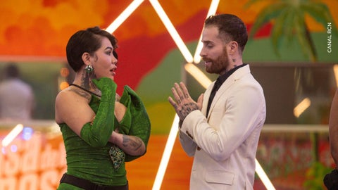 Yina Calderón y Mateo Varela