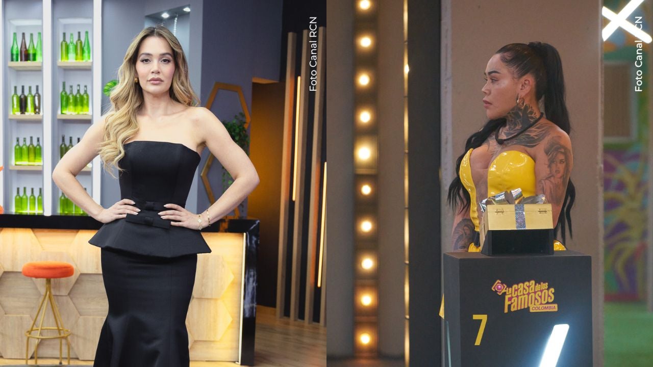 Yina Calderón y Lina Tejeiro Yina Calderón le respondió a Lina Tejeiro. (Fotos Canal RCN)