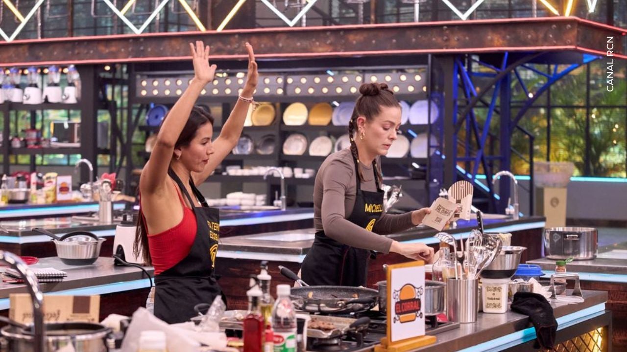 Caterin Escocbar y Michelle en MasterChef Celebrity