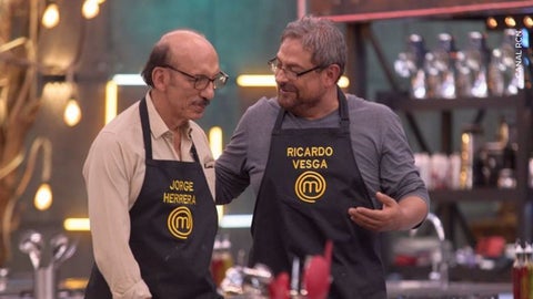 Jorge Herrera y Ricardo Vesga en MasterChef Celebrity