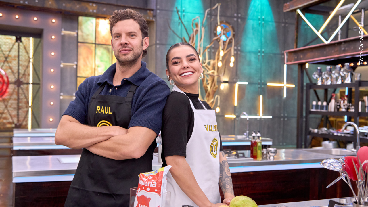 Valentina Taguado y Raúl Ocampo en MasterChef Celebrity 2025