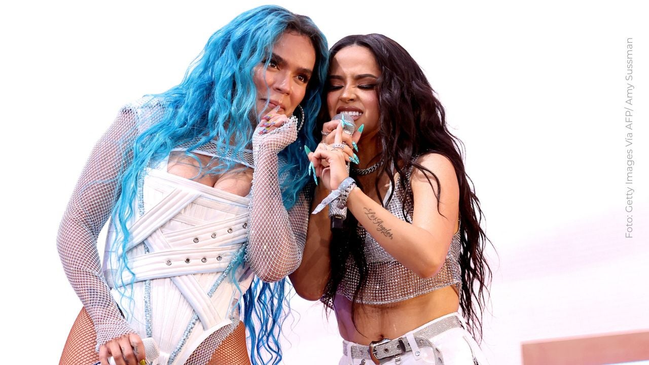 Karol G y Becky G cantado en Coachella 2022