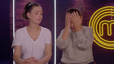 Patricia se lamentó mucho tras notar el error que había cometido en medio de su cocinada con Michelle.
