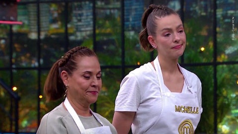 El plato de Michelle y Patricia no convenció para nada a los jurados. Foto: Canal RCN