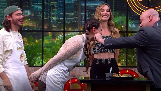 El desayuno valluno de Alejandra y David dejó encentado a Jorge Rausch. Foto: Canal RCN
