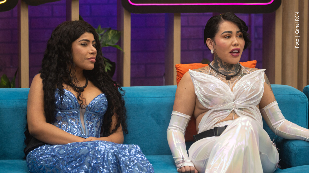 La Toxi Costeña y Yina Calderón en La casa de los famosos Colombia.