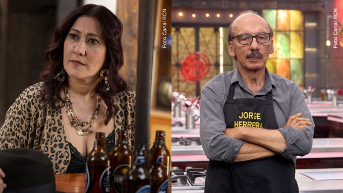 Amparo Conde y Jorge Herrera Esposa de Jorge Herrera aparece con morado