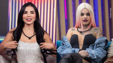 Karina García y Melissa Gate en La casa de los famosos Colombia