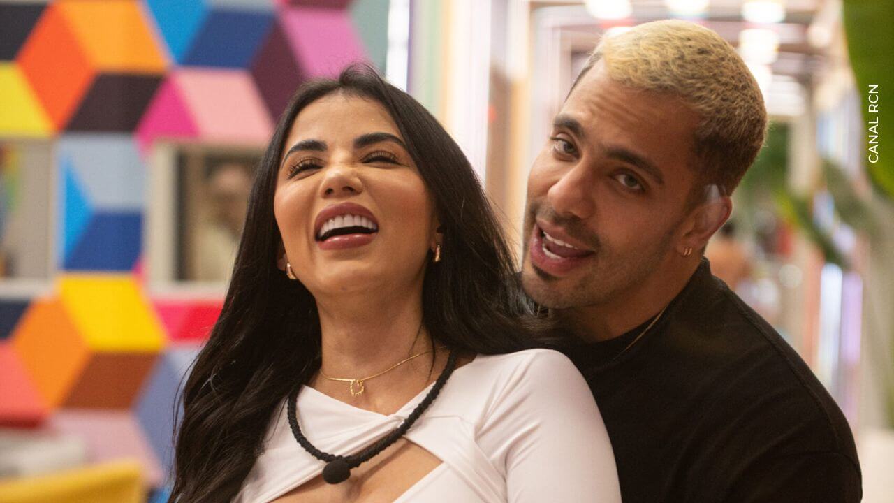 Karina García y Altafulla en la casa de los famosos
