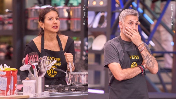 Caterin Escobar y Mario Alberto Yepes Mario Alberto Yepes salió de MasterChef y Caterin Escobar reaccionó