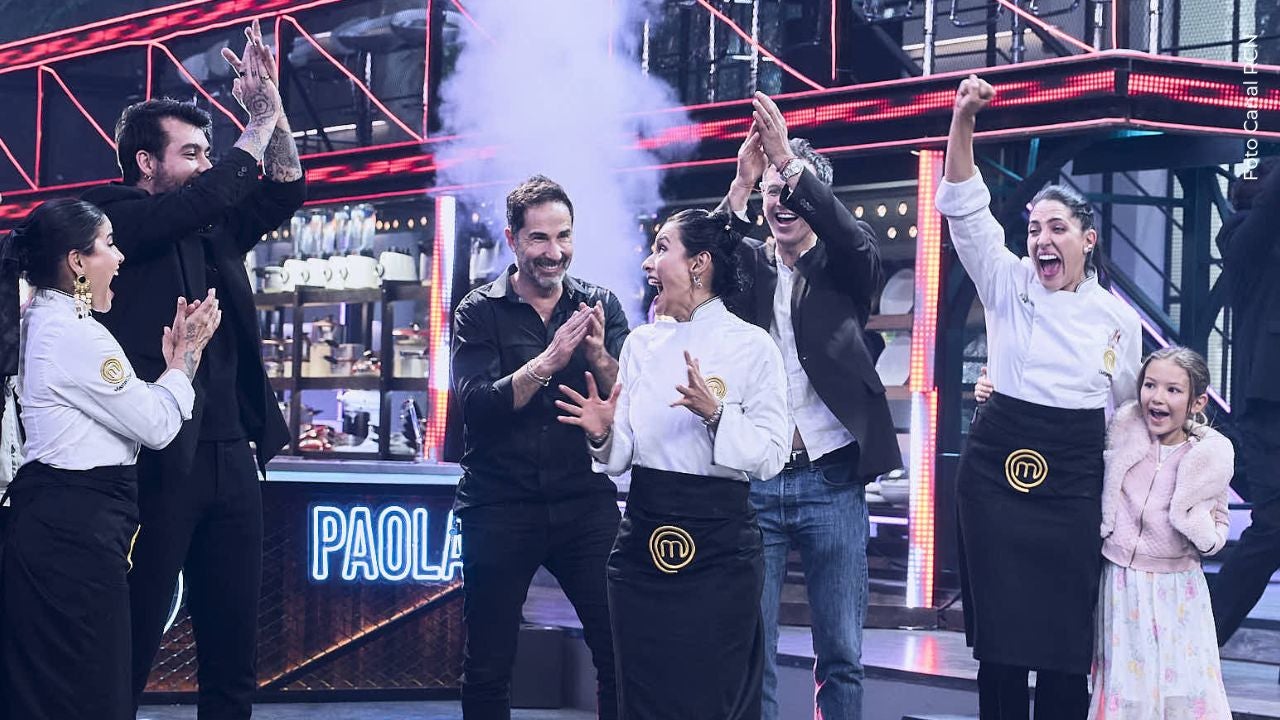 Juan Carlos Vargas acompañó a Paola Rey en final de MasterChef