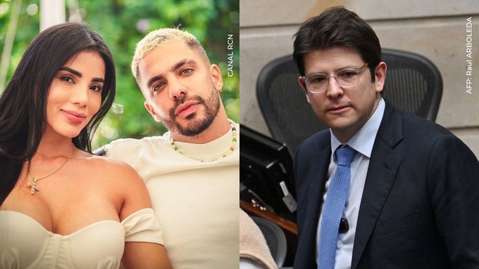 Karina García y Altafulla sobre Miguel Uribe Karina García, Altafulla y Miguel Uribe