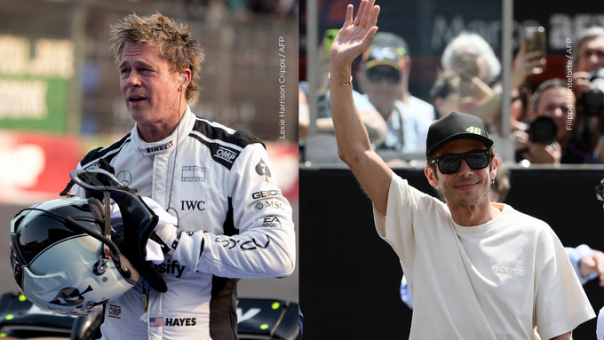 Brad Pitt revela que Valentino Rossi es su ídolo deportivo
