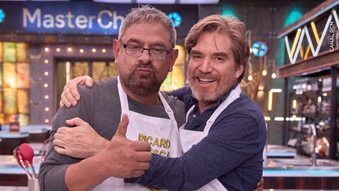 Ricardo Vesga y Nicolás en MasterChef Celebrity