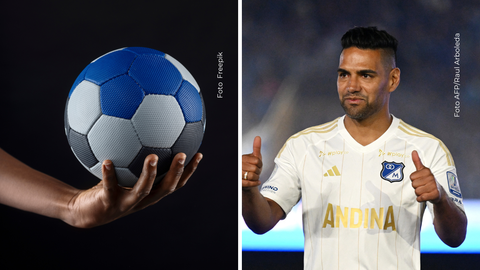 Los balones con los que Falcao marcó sus últimos goles en Millonarios ahora buscan dueño entre los hinchas.