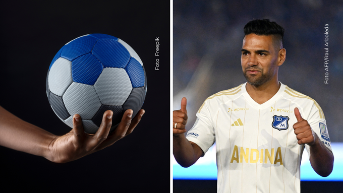 Los balones con los que Falcao marcó sus últimos goles en Millonarios ahora buscan dueño entre los hinchas.