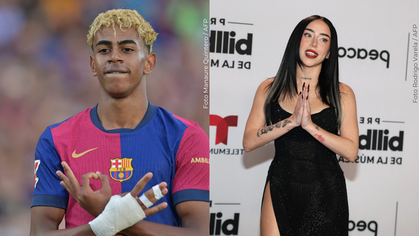 Este fue el romántico gesto de Nicki Nicole a Lamine Yamal en plena gala del Balón de Oro