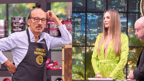 Jorge Herrera y Claudia Bahamón en MasterChef Celebrity