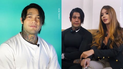 Yeferson Cossio y su novia Carolina Gómez