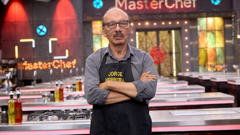Jorge Herrera en el reto de eliminación de MasterChef