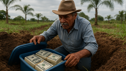 agricultor encontró bajo tierra una enorme fortuna que las autoridades atribuyen a Pablo Escobar