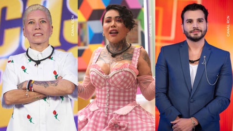 Lady Tabares, Yina Calderón y Camilo Trujillo