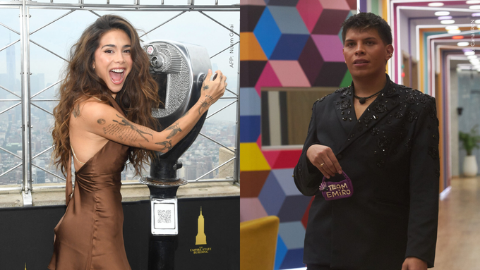 Emiro Navarro y Greeicy Rendón