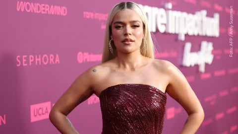 Revelan en redes cómo se vería Karol G con cabello corto y la comparan con Yailin la más viral.