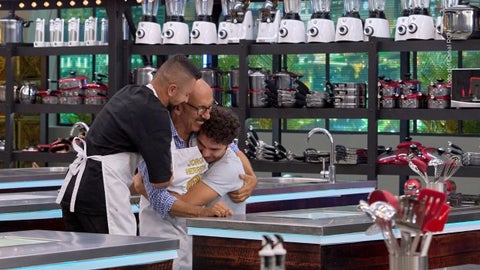 Julián Zuluaga junto a sus compañeros en MasterChef Celebrity