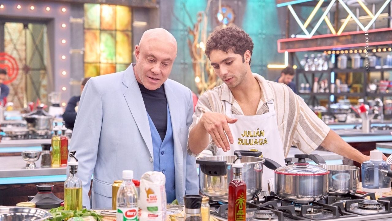 Julián Zuluaga junto a Jorge Rausch en MasterChef Celebrity 2025 Julián Zuluaga junto a Jorge Rausch en MasterChef Celebrity 2025