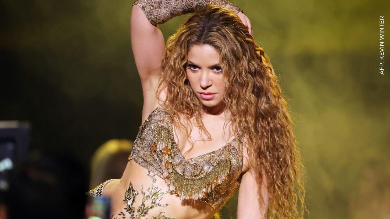 Shakira con Danna en México