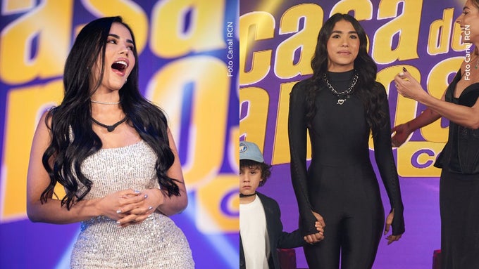 Karina García Karina García y su hija bailando música navideña