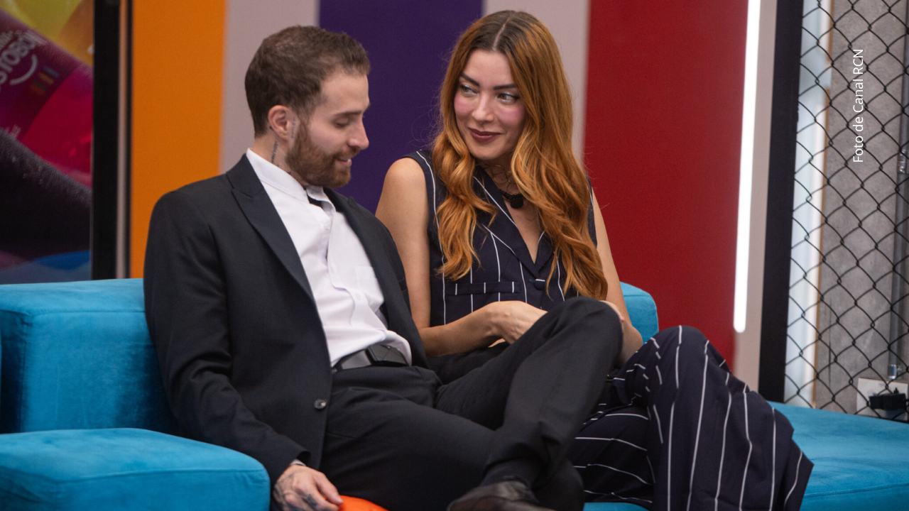 Norma Nivia y Mateo Varela en La casa de los famosos Colombia 2025.