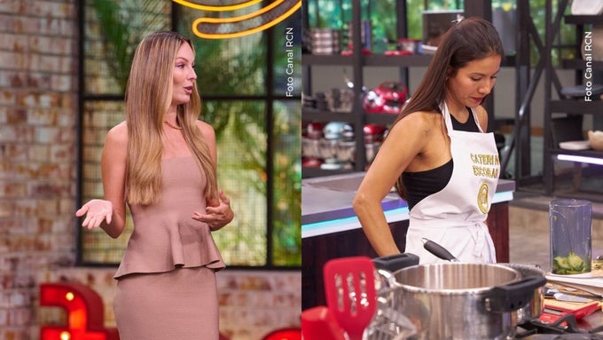 Claudia Bahamón y Caterin Escobar Claudia Bahamón regañó a Caterin Escobar en MasterChef