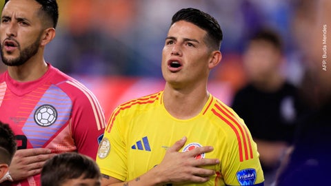 Samuel, hijo de James Rodríguez enternece cantando el himno nacional