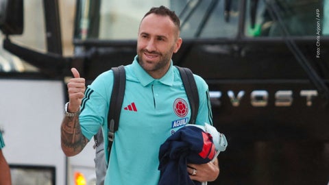David Ospina festeja triunfo de Colombia